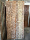 Vintage Carved Door Tree Of Life Natural Wall Art Sliding Barn Door 84x40