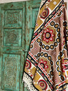 Picnic Throw, Indie Bedcover With Pillows Cover  HandLoom Fabric Bedspread 60x90
