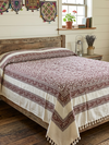 Picnic Cotton Throw – Indian Handmade Bedspread for Queen Size Bed 100x90