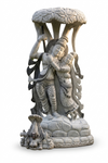 PRE ORDER-Natural Stone Radha Krishna Standing Garden Statue