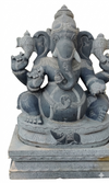 PRE ORDER-Natural Stone Blessing Hand carved Granite Stone Ganesha Statue