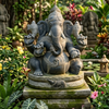 PRE ORDER-Natural Stone Blessing Hand carved Granite Stone Ganesha Statue