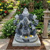 PRE ORDER-Natural Stone Ganesha Garden Statue Handcarved Granite Stone