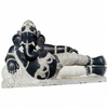 PRE ORDER-Natural Stone Ganesha Garden Statue Reclining Ganesh Handcarved