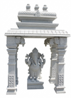 PRE ORDER-Natural Stone Ganesha Temple Garden Statue Handcarved Granite