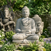 PRE ORDER-Natural Stone Meditating Dhyana Buddha Garden Statue