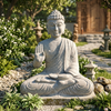 PRE ORDER-Natural Stone Handcarved Abhaya Buddha Garden Statue