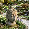 PRE ORDER-Natural Stone Protection Buddha Bust Garden Statue Handcarved