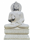 PRE ORDER-Hand-Carved Natural Stone Buddha Garden Statue