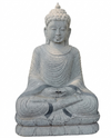 PRE ORDER-Natural Handcarved Granite Protection Buddha Garden Statue