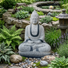 PRE ORDER-Natural Buddha Handcarved Granite Stone Garden Statue