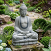 PRE ORDER-Natural Granite Stone Meditation Buddha Garden Statue