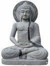 PRE ORDER-Natural Granite Stone Buddha Garden Statue Handcarved Statue
