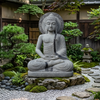 PRE ORDER-Natural Granite Stone Buddha Garden Statue Handcarved Statue