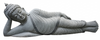 PRE ORDER-Natural Stone Reclining Buddha Garden Statue Handcarved Statue