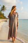 Cozy Chic Resort Kaftan – Women’s Warm Caftan Lounger Dress | Boho Lounge  ML