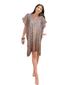  Cozy Chic Resort Kaftan – Warm Caftan Lounger Dress for Women ML
