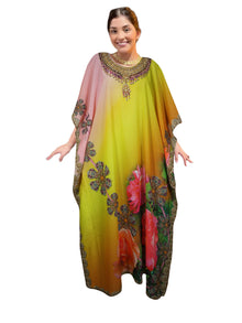  Boho Kaftan Maxi Dress – Perfect for Beach Holidays & Resort Wear  3XL