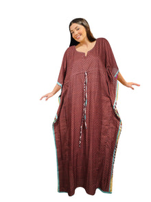  Red Kaftan Maxi Dress – Oversized Caftan for Resort & Cruise Wear XL