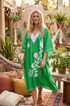 Women’s Seafoam Green Travel Kaftan – Comfortable Stylish Caftan Dress   L-4XL