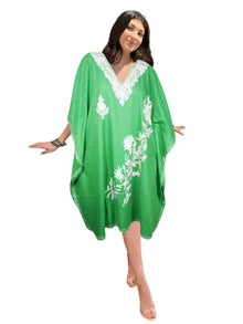  Women's Travel Kaftan Seafoam Green Caftan Dress, Comfortable and Stylish Caftan  L-4XL