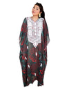 Green Embroidered Kaftan – Effortless Boho Dress for Women L-4XL