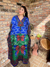 Maxi Kaftan Dress Azure Blue Kimono Caftan Resort Dresses M-2X