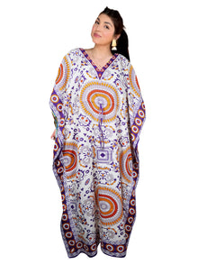 Women's Boho Maxi Kaftan – Soft and Flowy Travel Caftan Dress  2XL