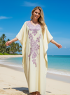 Women’s Beige Maxi Kaftan – Boho Caftan Dress, Lounge Wear & Perfect Gift for Her L-3XL