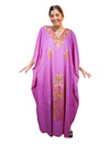 Women’s Purple Kaftan Maxi Dress – Boho Housedress, Perfect Gift  L-3X