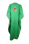 Green Kaftan Maxi dress, Caftan, Long Kimono Dress, Evening dress L-2X