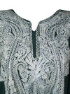 Women's Kaftan Maxi Dress, Gift, Boho Mid Night Black, Kimono Maxi Dresses L-2X