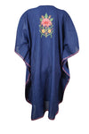 Embroidered Short Kaftan Dress, Orchid Blue Caftan For Women, gift For Her, L-2X