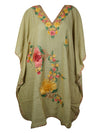 Kaftan For Womens, Sandy Shores Short Dress, Gift For Her, Cotton Embroidered Dresses L-2X