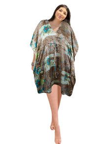  Roses Spring Kaftan – Perfect for Vacation, Cruise, Resort Stays & Poolside Parties L-2X