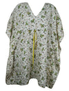 Summer Recycle Silk Caftan for Women, Embrace Recycled Elegance as Your Beach Cover-up L-2X