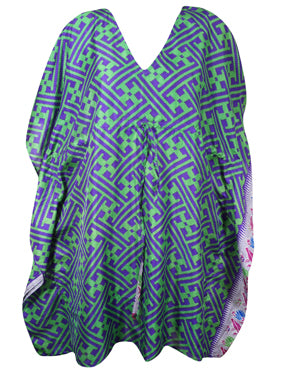 Beach Coverup Kaftan for Women, Purple, Beach Caftan, Housedress, L-2X