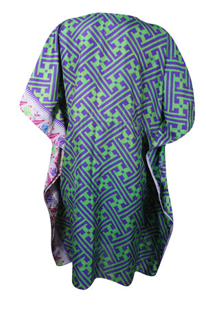 Beach Coverup Kaftan for Women, Purple, Beach Caftan, Housedress, L-2X