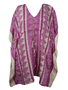 Womens Pink Kaftan, Summer Boho Chic Kaftan, Leisure Wear, Housedress, pool, Stylish Resort Caftan L-2X