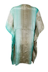 Beach Coverup Kaftan Green Ombre Caftan Leisure Wear Housedress, Beach Coverup Caftan L-2X