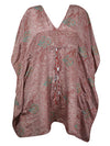 Summer Kaftan, Dusty Pink Swirls, Leisure Wear, Housedress, pool, Beach Expecting Moms, Resort Caftan L-2X