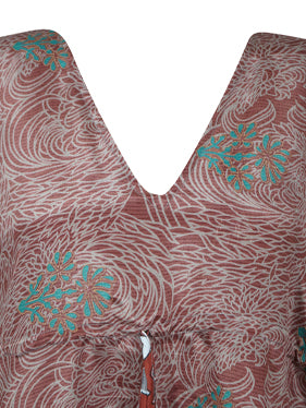 Summer Kaftan, Dusty Pink Swirls, Leisure Wear, Housedress, pool, Beach Expecting Moms, Resort Caftan L-2X