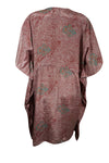 Summer Kaftan, Dusty Pink Swirls, Leisure Wear, Housedress, pool, Beach Expecting Moms, Resort Caftan L-2X