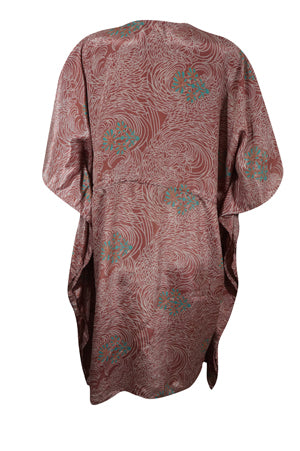 Summer Kaftan, Dusty Pink Swirls, Leisure Wear, Housedress, pool, Beach Expecting Moms, Resort Caftan L-2X