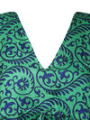 Women Bohemian Kaftan Sea Green Caftan Beach Coverup Dress L-2X