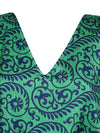 Womens Maxi Kaftan, Sea Green Caftan, Housedress, Beach Coverup, Summer Boho Caftan  L-2X