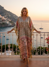Women’s Bohemian Vacation Maxi Kaftan – Handmade Flowy Caftan Dress for Beach L-2X