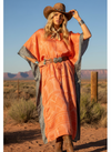 Women’s Red & Gray Kaftan | Stylish Boho Summer Beach Cover-Up L-2X