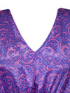 Boho Summer Maxi Kaftan For Women Grape Purple, Beach Wear Caftan Dress L-2X