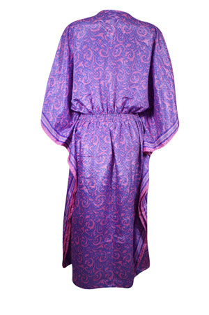 Boho Summer Maxi Kaftan For Women Grape Purple, Beach Wear Caftan Dress L-2X
